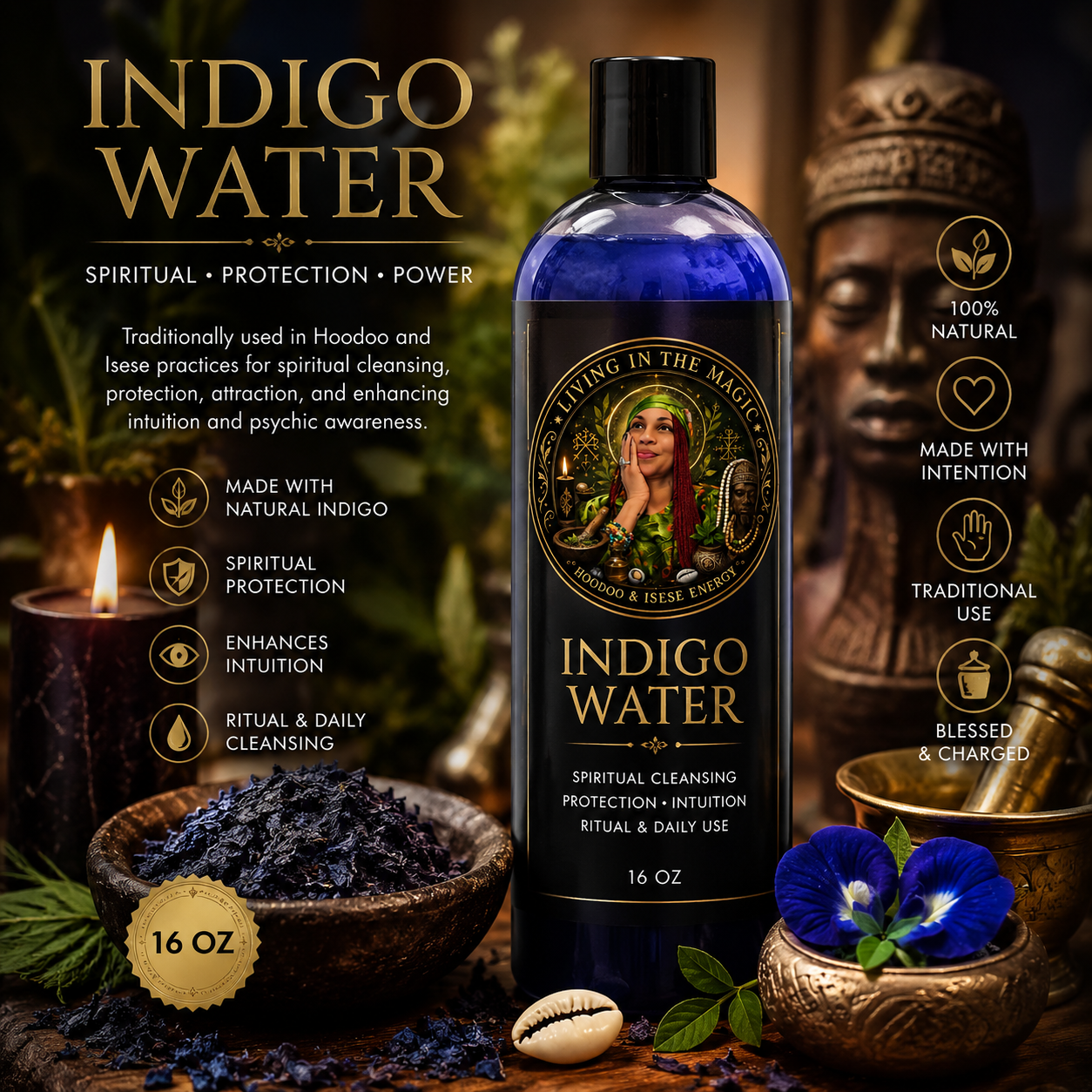 Auntie Yeye Indigo Water