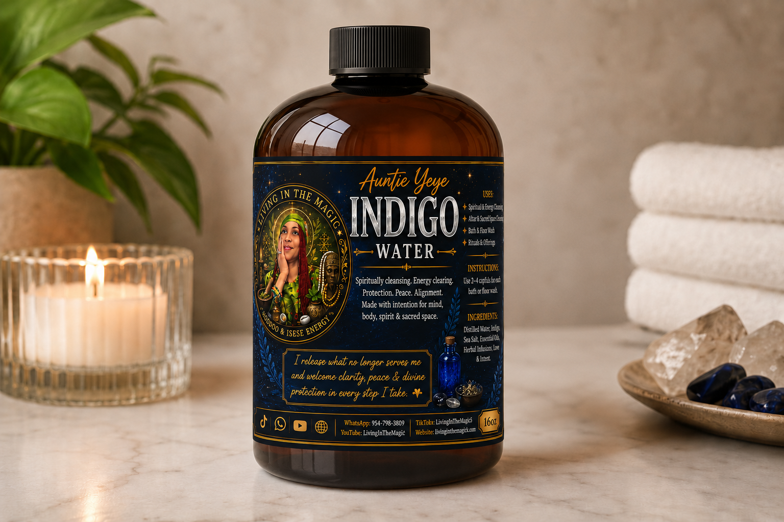 Auntie Yeye Indigo Water